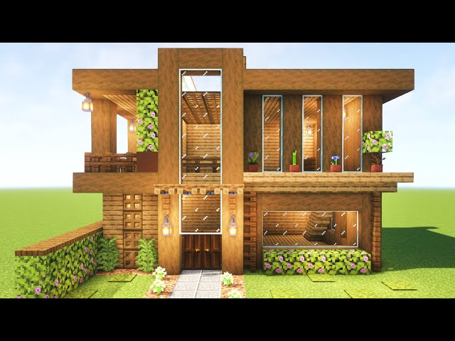 Minecraft - Construindo uma Casa Fácil de Madeira 