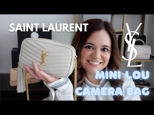 Saint Laurent White Mini Lou Bag