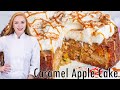 EASY Caramel Apple Cake Recipe - with apple butter!
