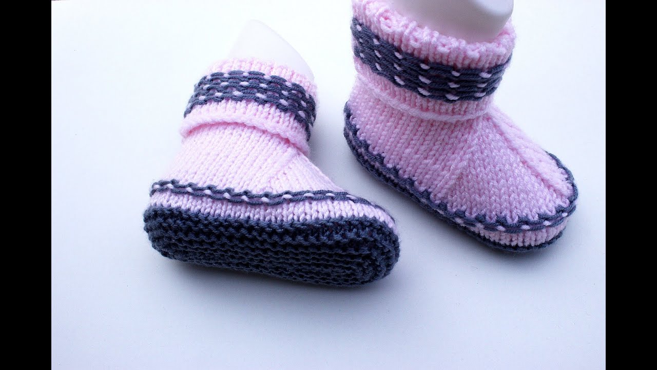 Çok kolay 2 renkli bebek botu anlatımı YouTube