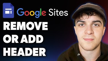 How to Remove or Add Header in Google Sites (Full 2025 Guide)