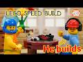 LEGO 76916 Porsche 963 Speed Build & Stop motion animation