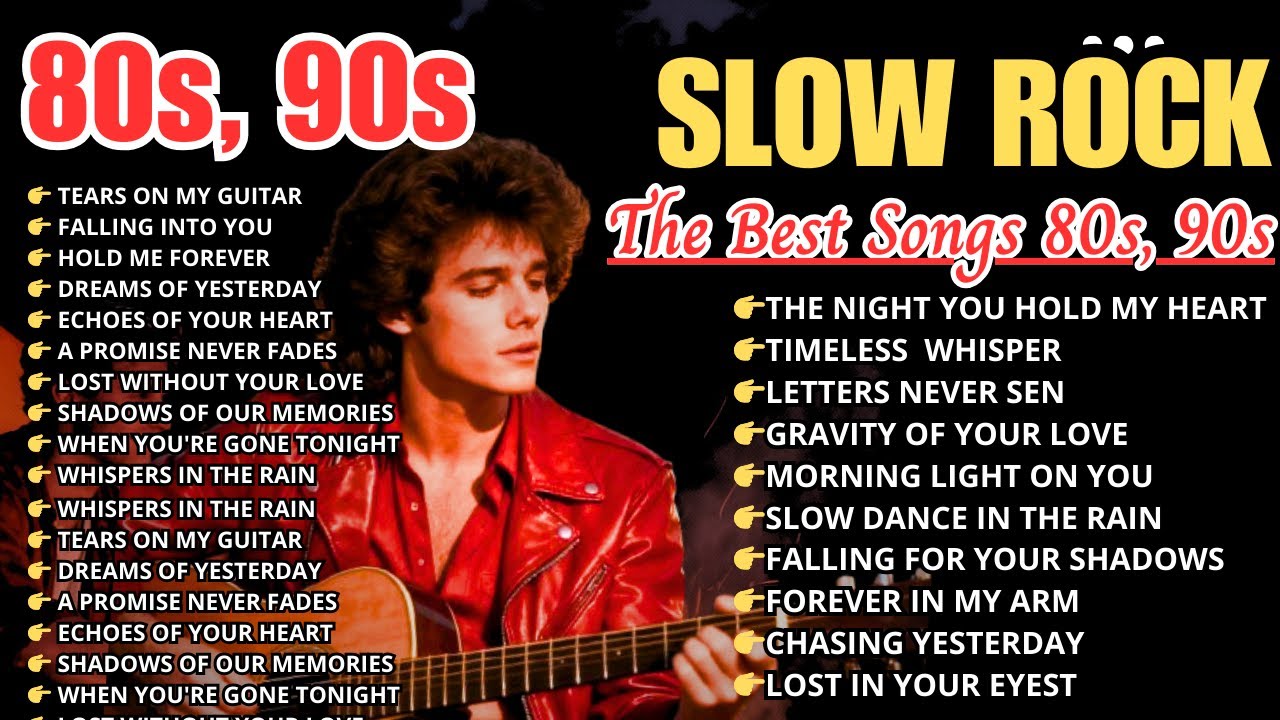 ULTIMATE 80s & 90s Slow Rock Love Songs 💔 Romantic Classics for Relaxing & Chill Moments