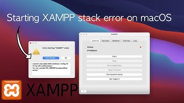 Error starting "XAMPP" stack on macOS / MacBook M1