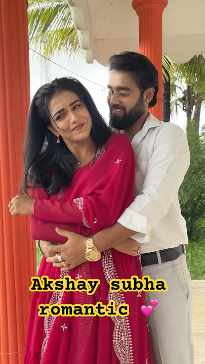 Akshay Subha romantic 💕 #song #love #entertainment #music #romantic #couple #romantic #funny #kiss