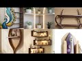 Innovative Wooden Corner Floating Bookshelf Ideas