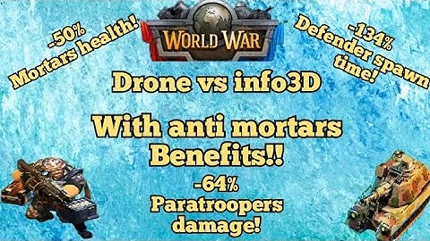 Drone vs info age with 3D coalition with anti mortars benefits!!