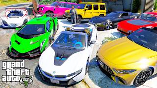 GTA 5 - Stealing BILLIONAIRE Luxury Cars with Franklin! (Real Life Cars #18)