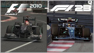 Monaco But Every Sector the Game Gets NEWER | F1 2010 - F1 23