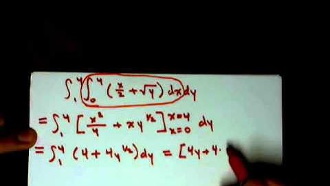 Calculating a Double Integral - Evaluate a Iterated Integral - Calculus Integration Example 4