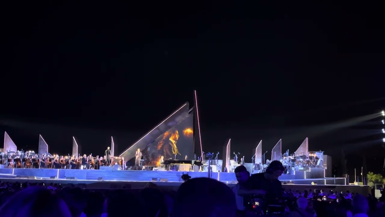 ‘Honesty’ by Matteo Bocelli and Amos Bocelli, live at Teatro del Silenzio, July 2024