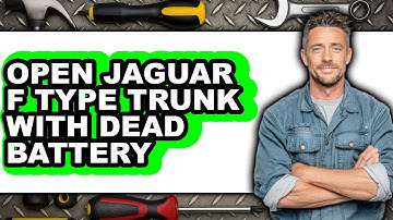 How To Open Jaguar F-Type Trunk With Dead Battery - Step By Step