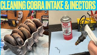 97 Mustang Cobra Intake Manifold &amp; Injector Cleaning (Part 17)