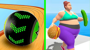 Fat to Fit Vs Going balls 🟢✳️Walkthrough Android iOS Gameplay GTZ54