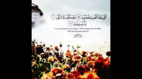 "سورة النجم✨💜💜". القارئ - هزاع البلوشي.