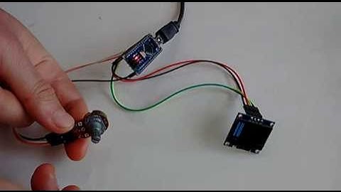 Arduino Nano: Simple SSD1306 I2C OLED Analog Display with Visuino