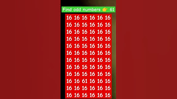 find odd numbers 👉 61 #gk #logical #maths #resoning #riddles #mrcrazyiq  #generalknowledge #puzzle