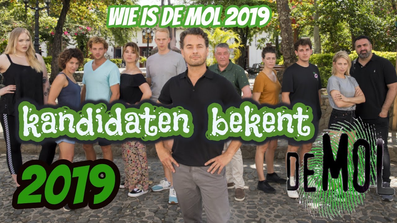 kandidaten wie is de mol 2019 (WIDM) zijn bekend - YouTube