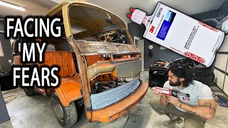Using Panel Bonding Adhesive | VW Bus Restoration Episode: 20