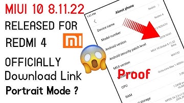 MIUI 10 8.11.22 Global Beta Update Released For Redmi 4/ 4x  No Fake | Download Link