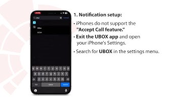 How to Receive Notifications on the UBOX/UCON App (IOS)