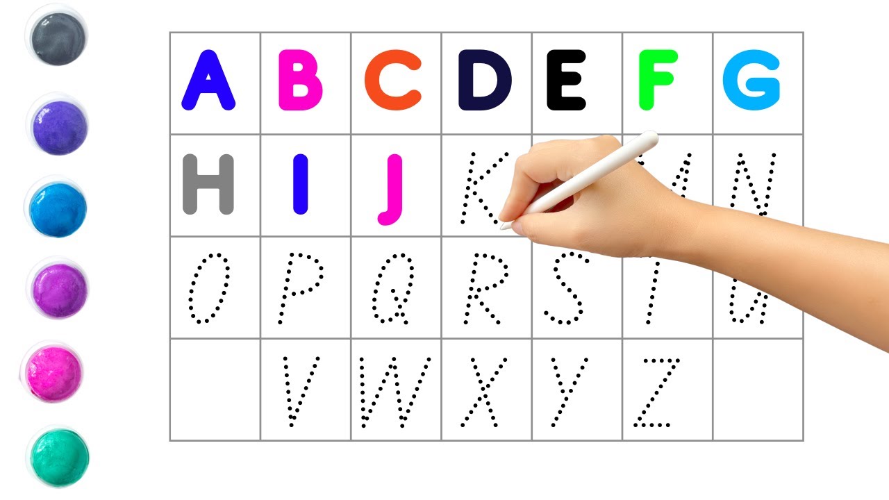 ABCD English Alphabets and 123 number counting video for kids todllers ...