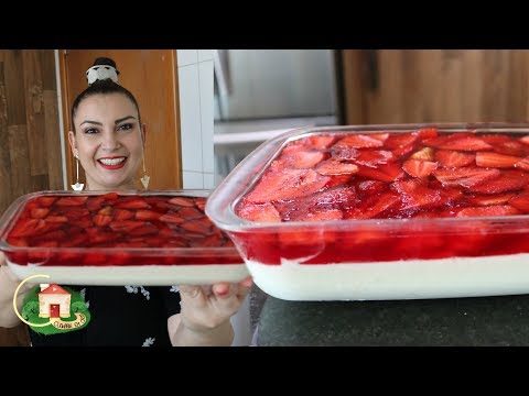 MOUSSE DE LEITE NINHO COM MORANGO