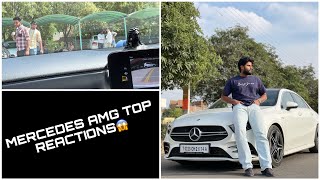 Taking my Mercedes AMG to college. Girls reactions 🔥