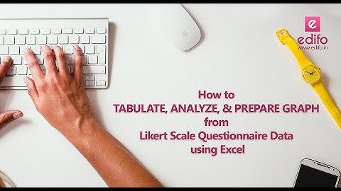 How to tabulate, analyze, and prepare graph from Likert Scale questionnaire data using Ms Excel.