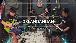 Video thumbnail of "GELANDANGAN KARAOKE NADA COWOK Rhoma Irama"