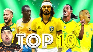 GELMİŞ GEÇMİŞ BREZİLYALI 10 EN İYİ FUTBOLCU ! Ronaldo, Neymar, Pele, Ronaldinho