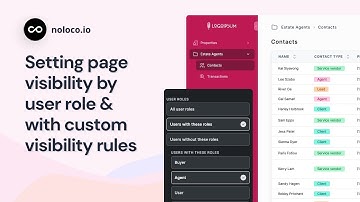 How to set page visibility rules in your Noloco app