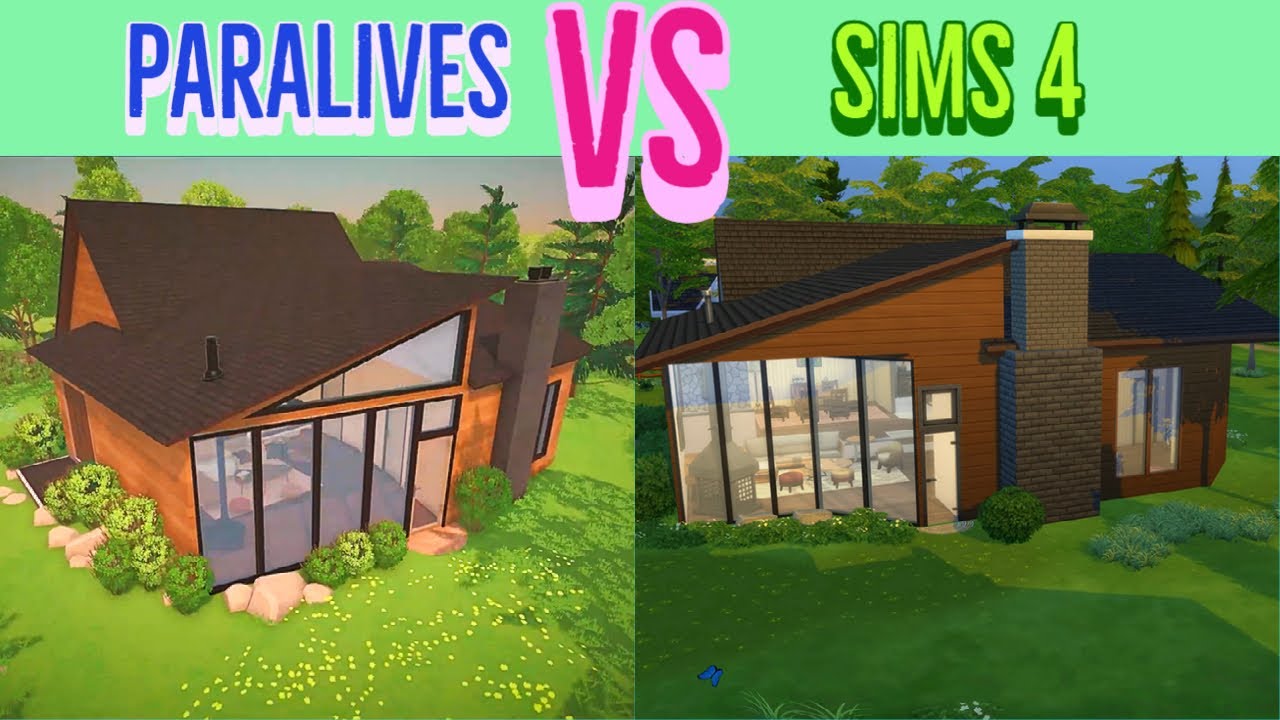 Paralives House VS Sims 4 Recreation