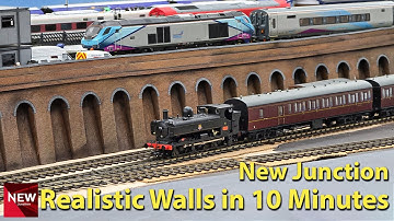 New Junction Model Railway EP 66 - Realistic Wall Painting!