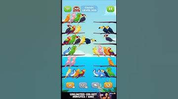 Bird Sort Puzzle l Classic Level 305 l Bird Sort Color Puzzle l Bird Sort Puzzle Challenge #gameplay