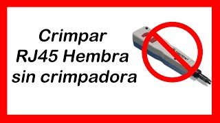 Cómo CRIMPAR RJ45 HEMBRA SIN CRIMPADORA de IMPACTO ✅CRIMPADO de conectores HEMBRA RJ45 【FUNCIONA】