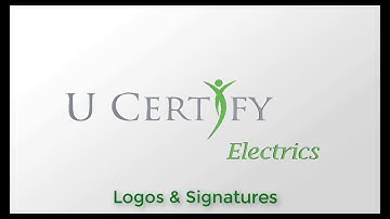 How to add Signatures & Logos - U Certify Electrics