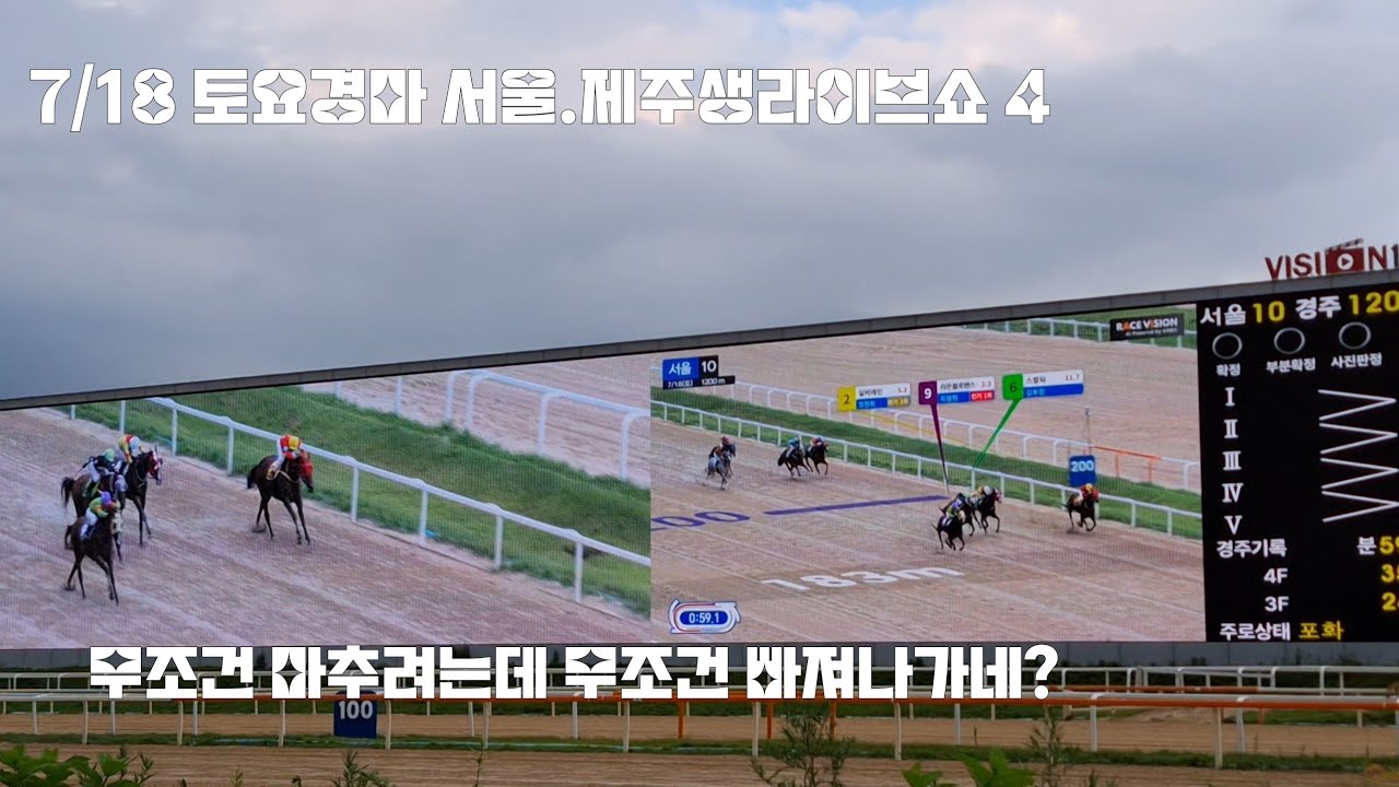 역쉬나 토요경마도 매기나건빵이구만?(토요경마 서울8.9.10경주/제주7경주)