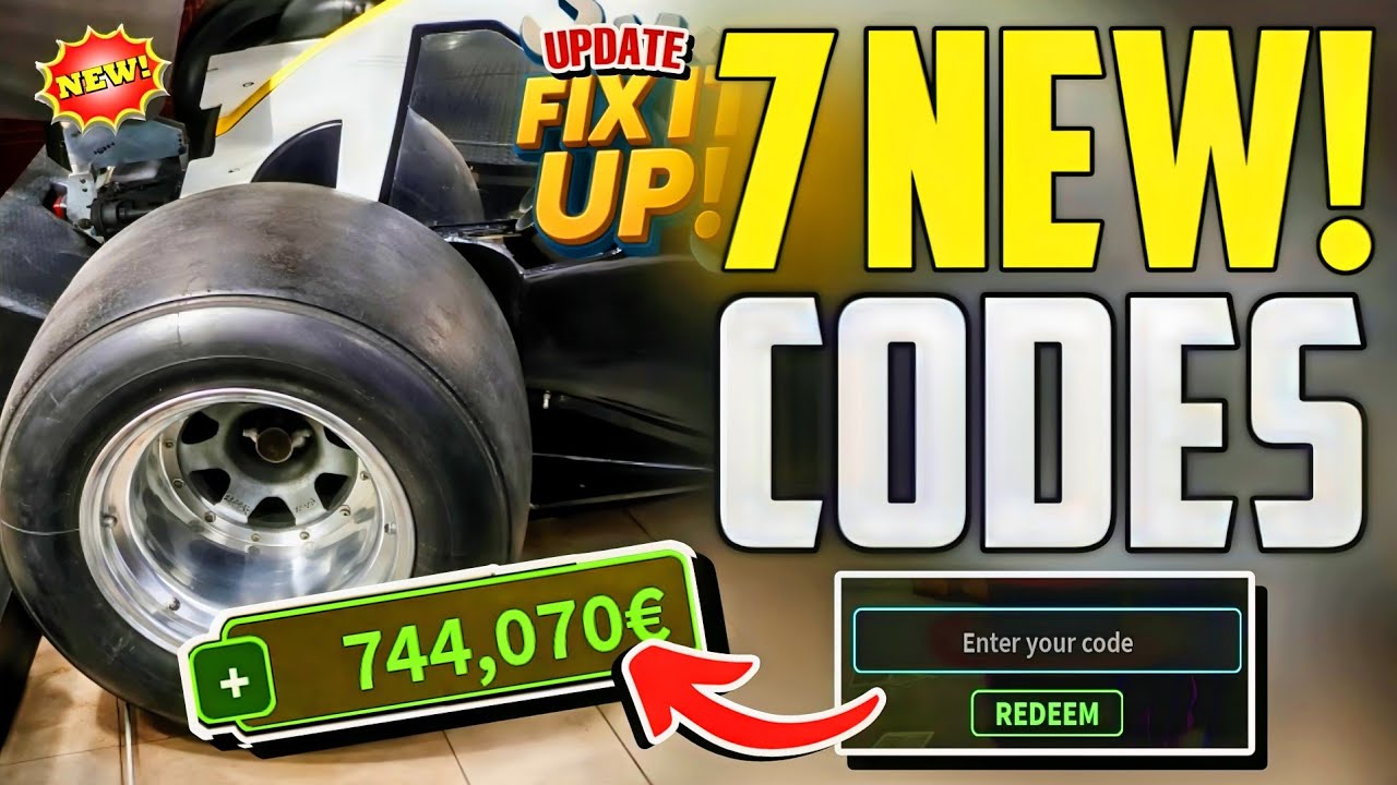 UPDATE CODES FIX IT UP ROBLOX CODES 2026 FIX IT UP CODES 2026 