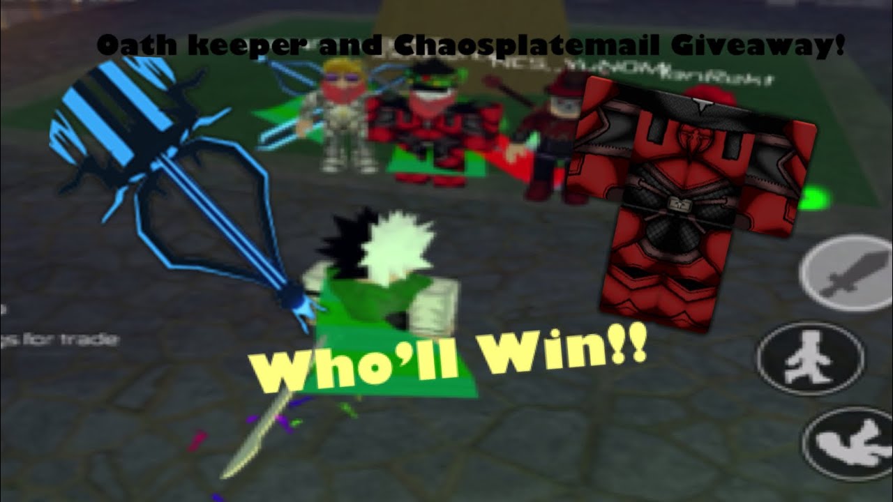 Chaos Platemail And Oathkeeper Giveaway Roblox Swordburst 2 Youtube - roblox swordburst 2 f8