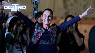 Sheinbaum celebra su victoria electoral en un Zócalo capitalino abarrotado por simpatizantes