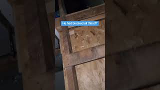 How Nice did the Homeless Guy his House in my Property? #shorts