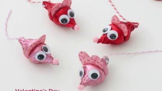 Valentine's Day Craft: Hershey Kiss Mice - YouTube