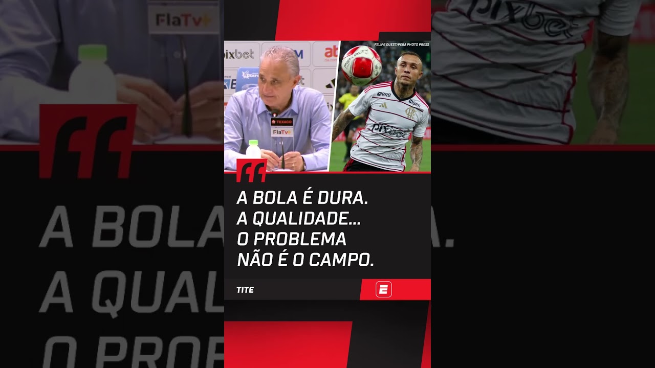 Tite reclamou da bola do Campeonato Carioca após Vasco 0 x 0 Flamengo #shorts