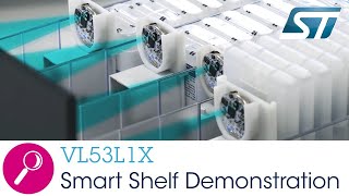 VL53L1X and BlueNRG-Tile: smart shelves demonstrating programmable region-of-interest (ROI