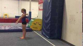 Back Handspring Shaping Open Shoulders Tight and Flat Hips