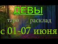 ГОРОСКОП ДЕВЫ С 01 ПО 07 ИЮНЯ.2020