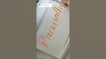Subscribe & comment your name to write in next video #shorts #art #lettering #comment #like #magic