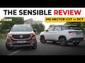 MG Hector CVT vs DCT Automatic Comparison | Acceleration, Kickdown, Efficiency | The Sensible Review