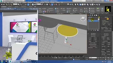 Tutorial on Modeling,Texturing and Lighting a 3d exhibition stall in 3dsmax using Vray ( Part 3)